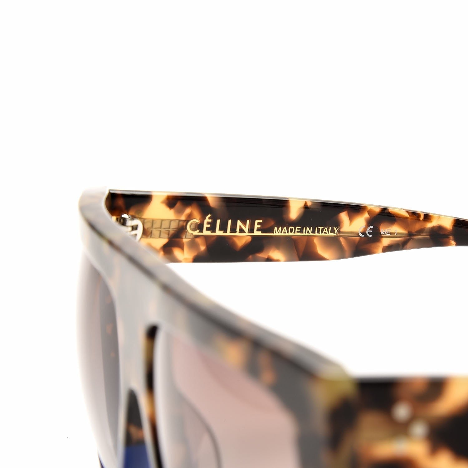 Celine Shadow Sunglasses CL 41026/S Havana Blue 5 of 7