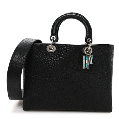 Christian Dior Canyon Grained Lambskin Large Lady Dior Black 1 of 10