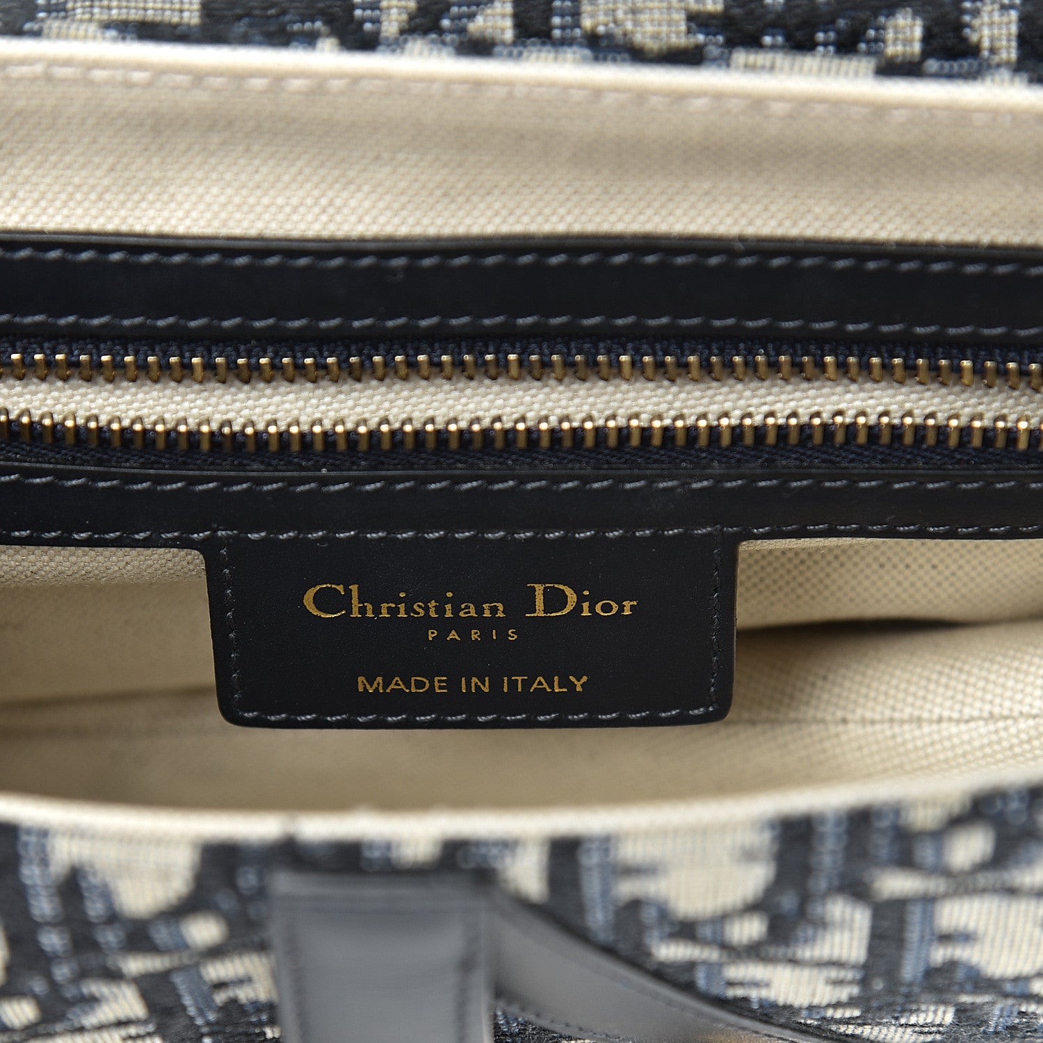 Christian Dior Oblique Saddle Bag Blue 5 of 9