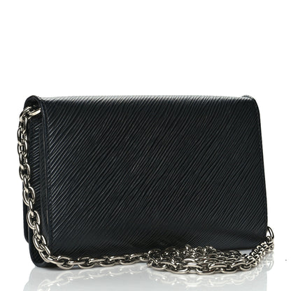 Louis Vuitton Epi Twist Chain Wallet Black 3 of 9