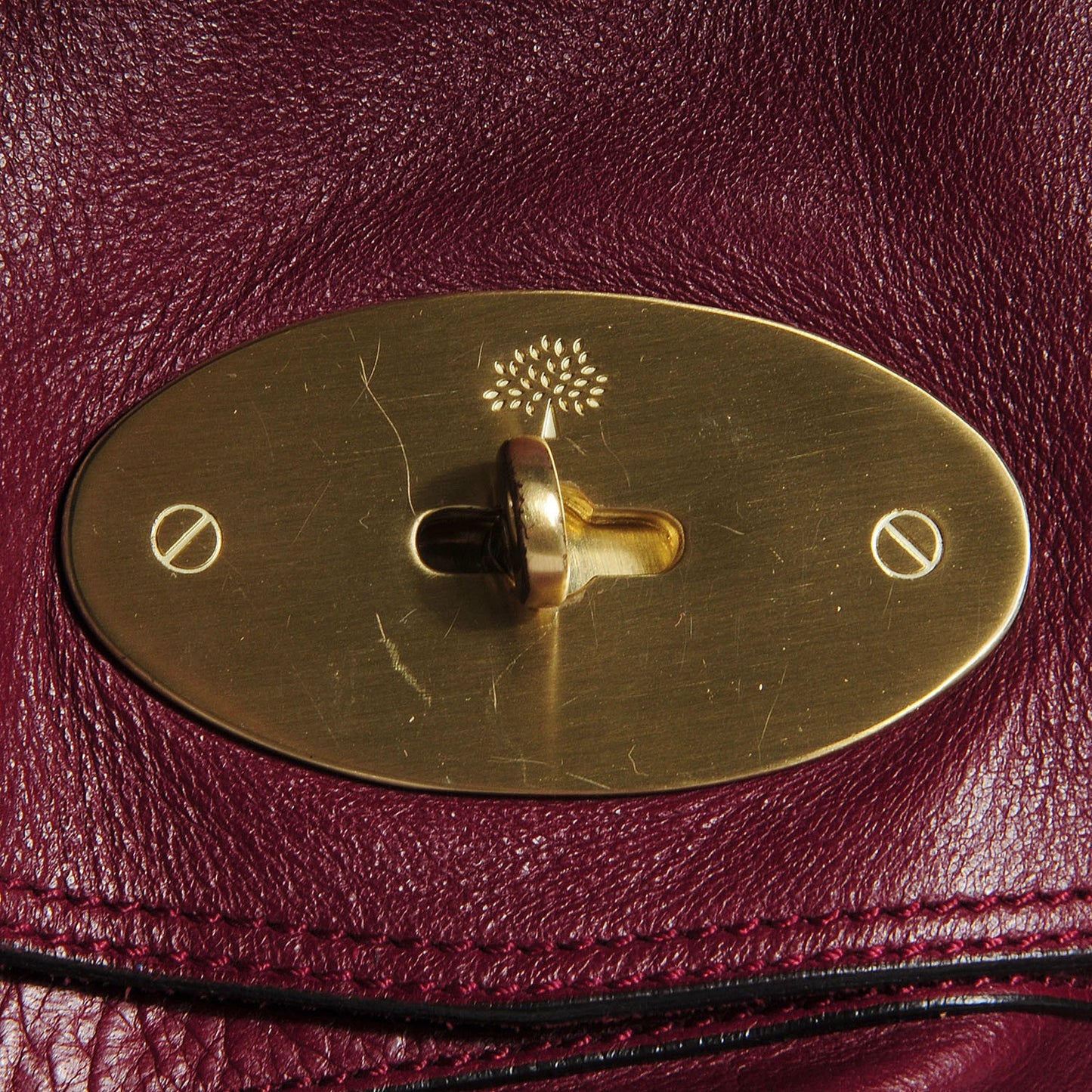 Soft Buffalo Leather Oversized Alexa Conker