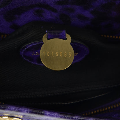 Mulberry Leopard Mitzy Clutch Grape 7 of 12