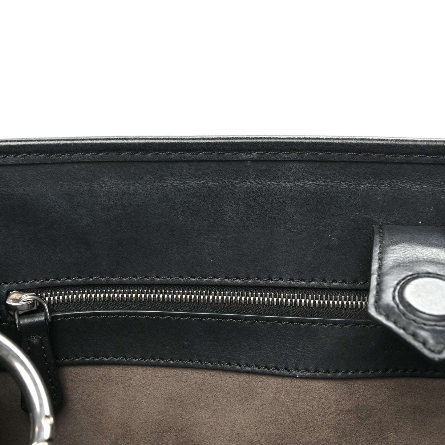 Vitello Century Opaco F is Fendi Regular Runaway Satchel Black