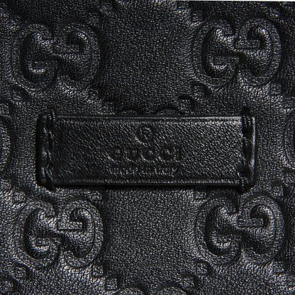 Gucci Guccissima Medium Classic Backpack Black 6 of 8