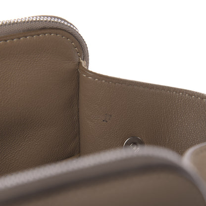 Celine Drummed Calfskin Suede Double Zip Trapeze Sand 7 of 10