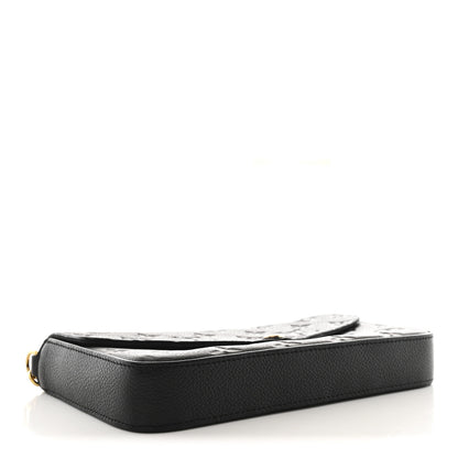 Louis Vuitton Empreinte Pochette Felicie Chain Wallet Black 4 of 10
