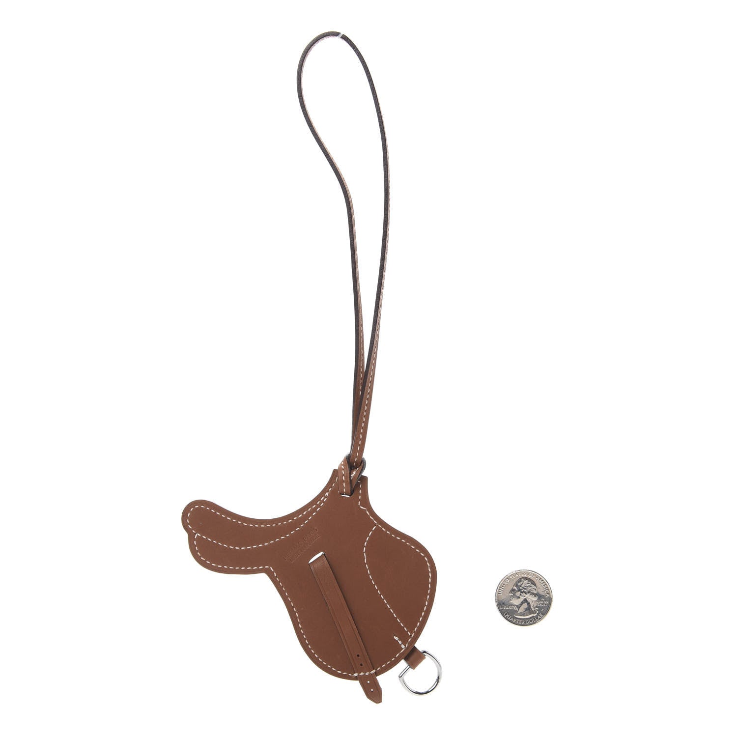 Hermes Natural Barenia Paddock Selle Horse Saddle Bag Charm 2 of 4