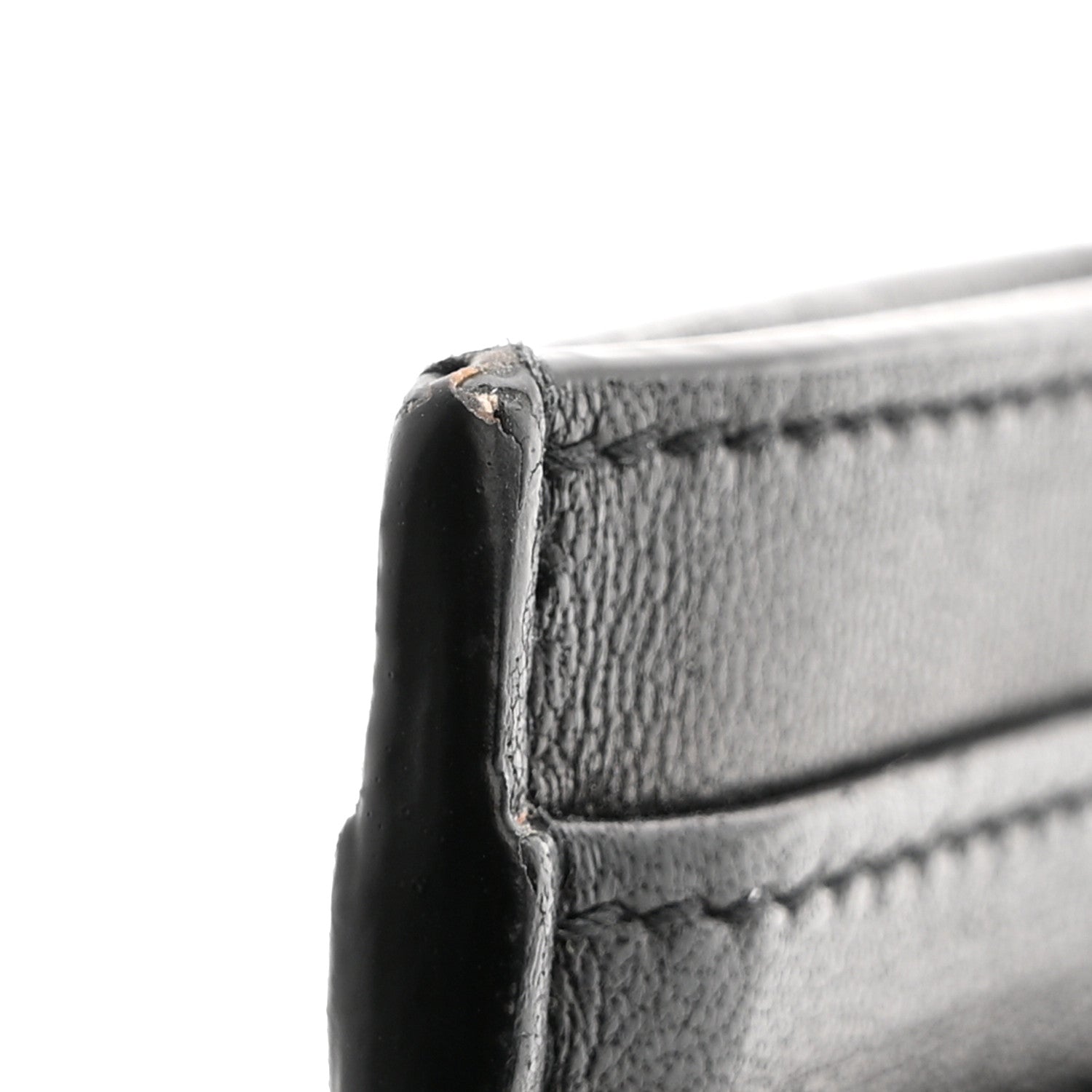 Saint Laurent Lambskin Quilted Gaby Credit Card Case Black 10 of 12