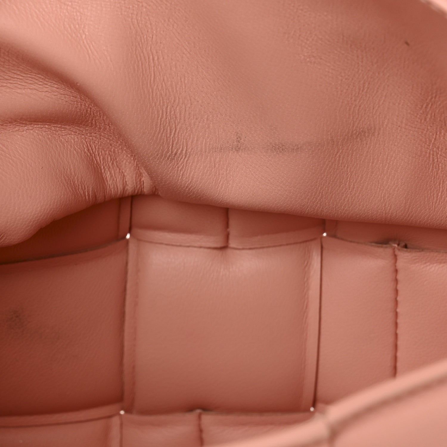 Bottega Veneta Nappa Maxi Intreccio Padded Cassette Crossbody Bag Peachy 11 of 12