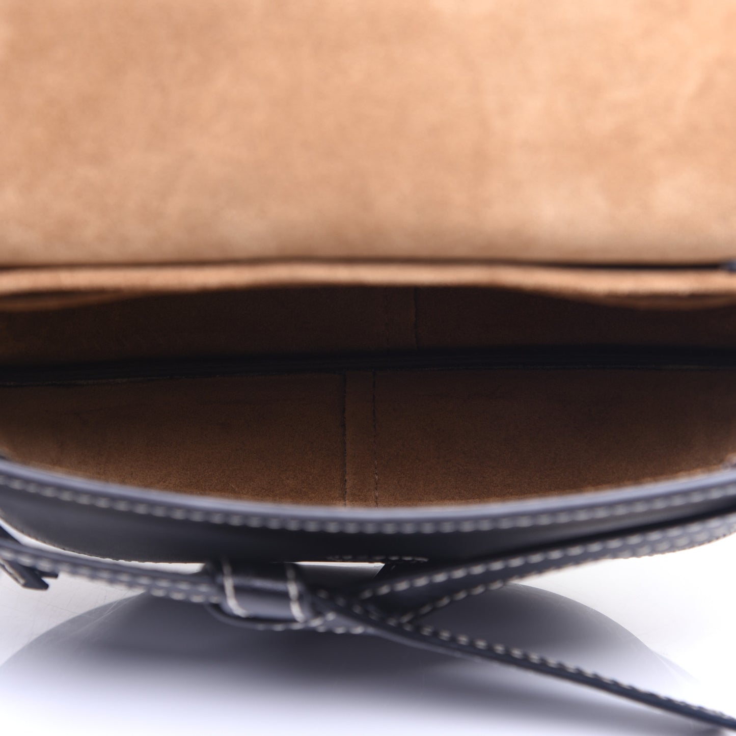 Calfskin Mini Gate Belt Bag Black