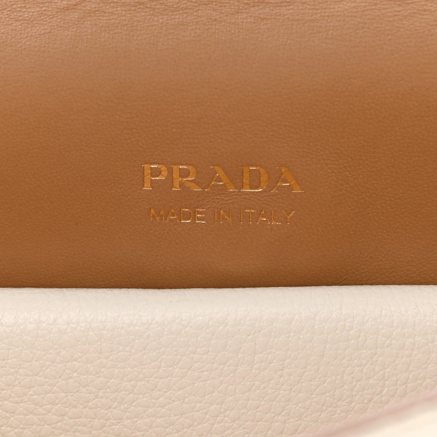 Prada Vitello Daino Flap Shoulder Bag Talco 7 of 11