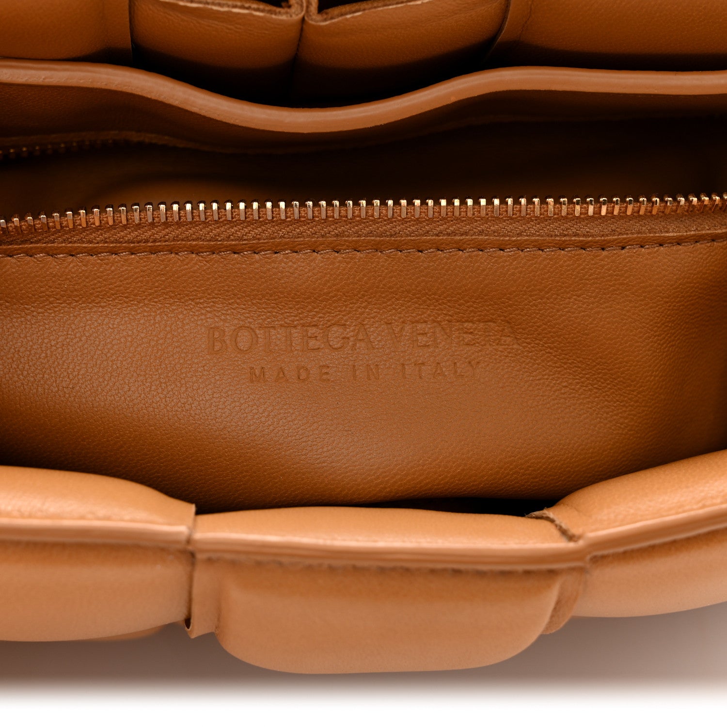 Bottega Veneta Nappa Maxi Intrecciato Padded Cassette Crossbody Bag Caramel 6 of 10