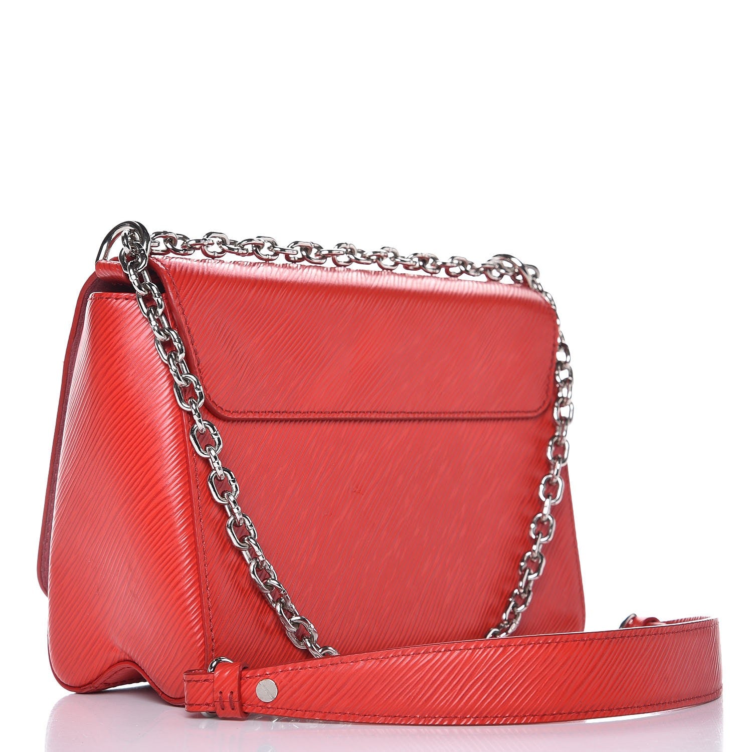 Louis Vuitton Epi Twist Shoulder Bag MM Coquelicot 3 of 9