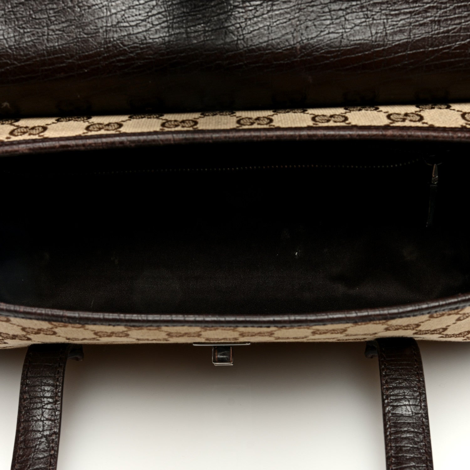 Gucci Monogram Bamboo Bullet Bag Dark Brown 5 of 9