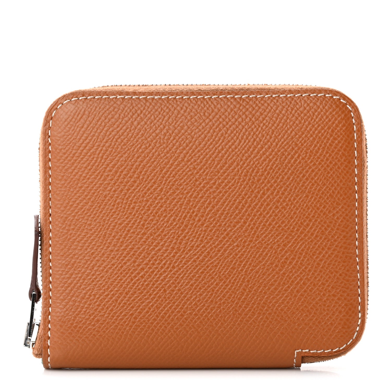 Hermes Epsom Silk'in Compact Wallet Gold 1 of 10
