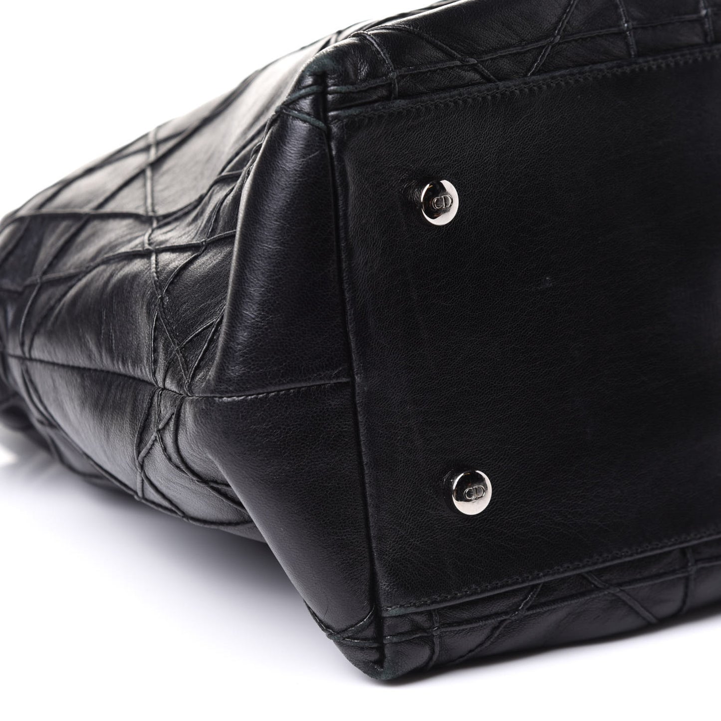 Lambskin Cannage Large Granville Tote Black
