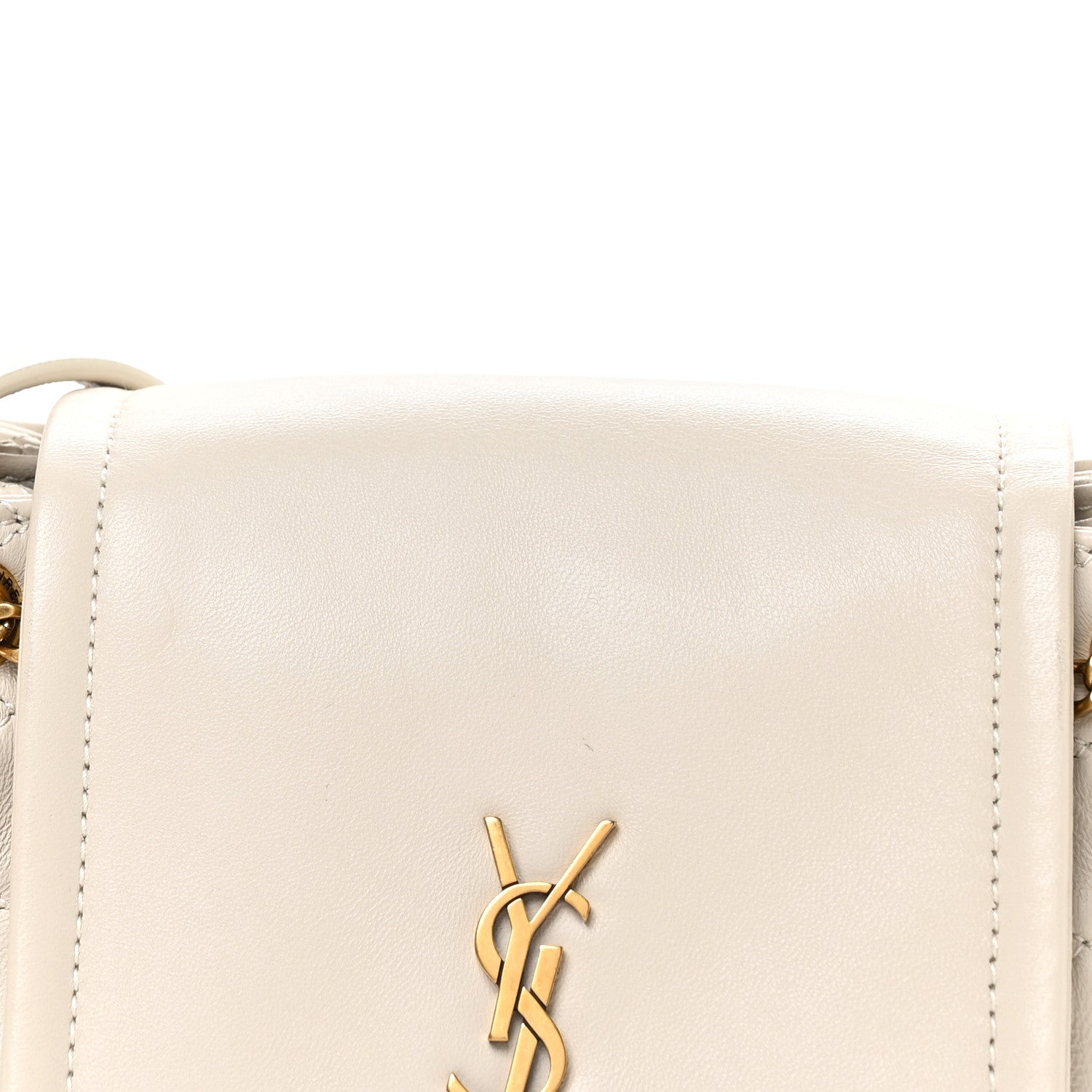 Saint Laurent Lambskin Quilted Monogram Mini Nolita Crema Soft 8 of 10