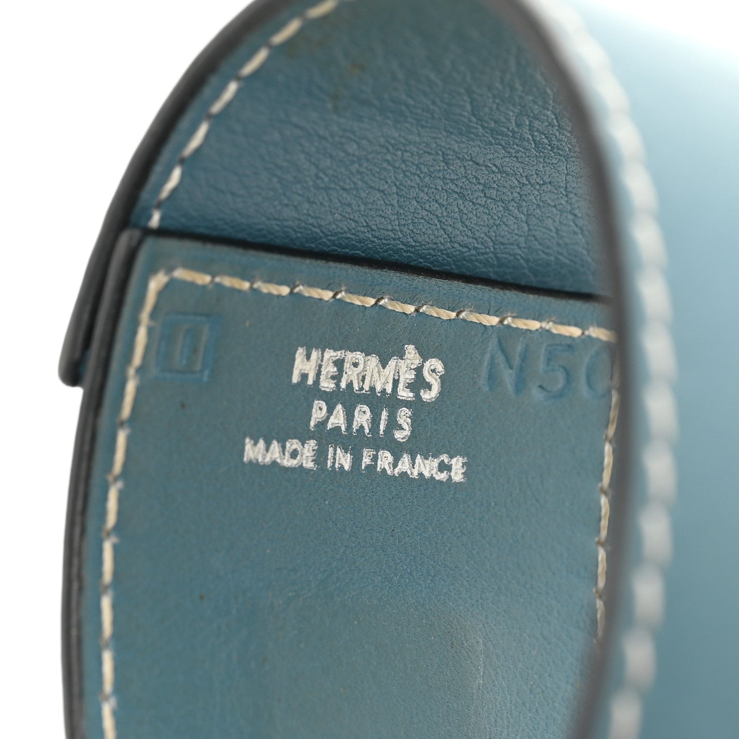 Hermes Swift Sac a Depeche Bracelet M Blue Jean 4 of 6