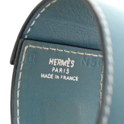 Hermes Swift Sac a Depeche Bracelet M Blue Jean 4 of 6