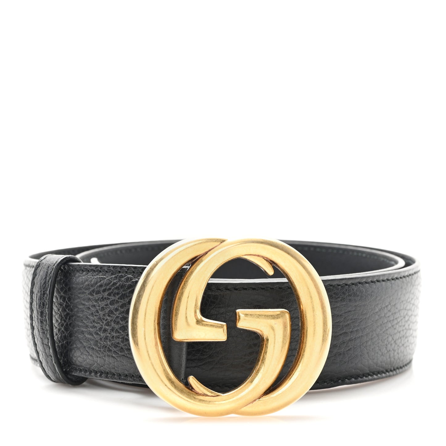 Dollar Calfskin Interlocking G Belt 85 34 Black