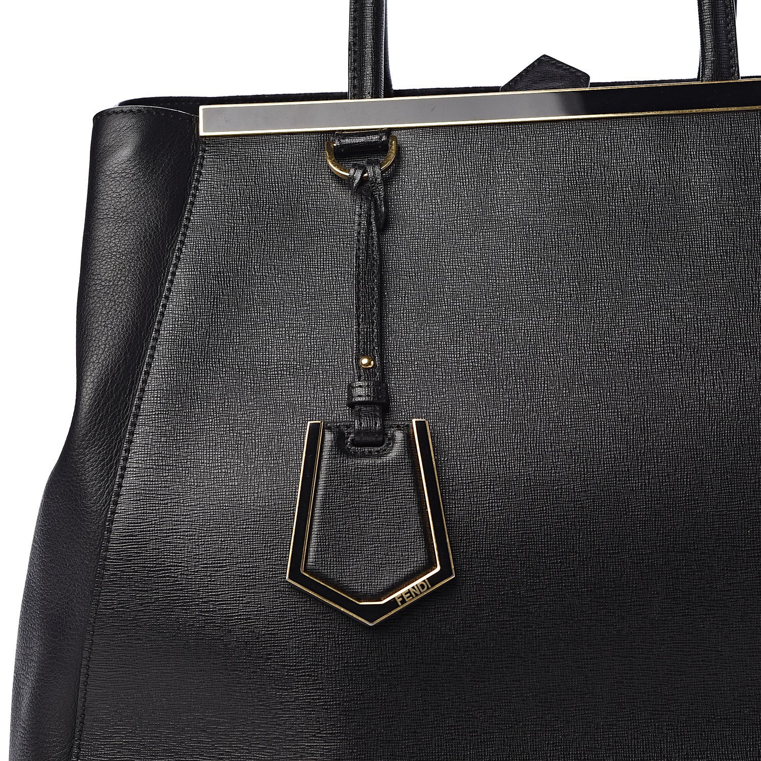Fendi Vitello Elite Large 2Jours Tote Black 16 of 16