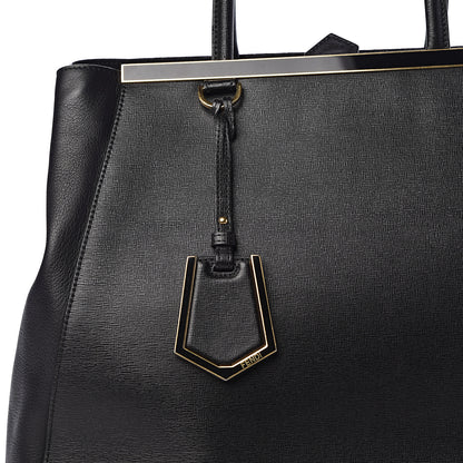 Fendi Vitello Elite Large 2Jours Tote Black 16 of 16