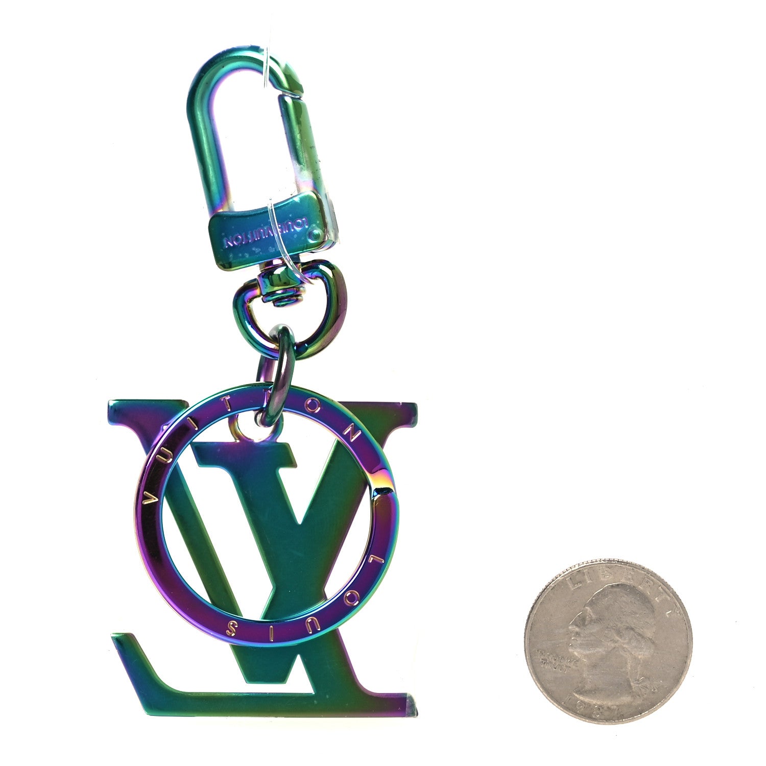 Louis Vuitton ロゴキーホルダー Louis Vuitton Metal LV Rainbow MCA Bag Charm Key Holder Multicolor