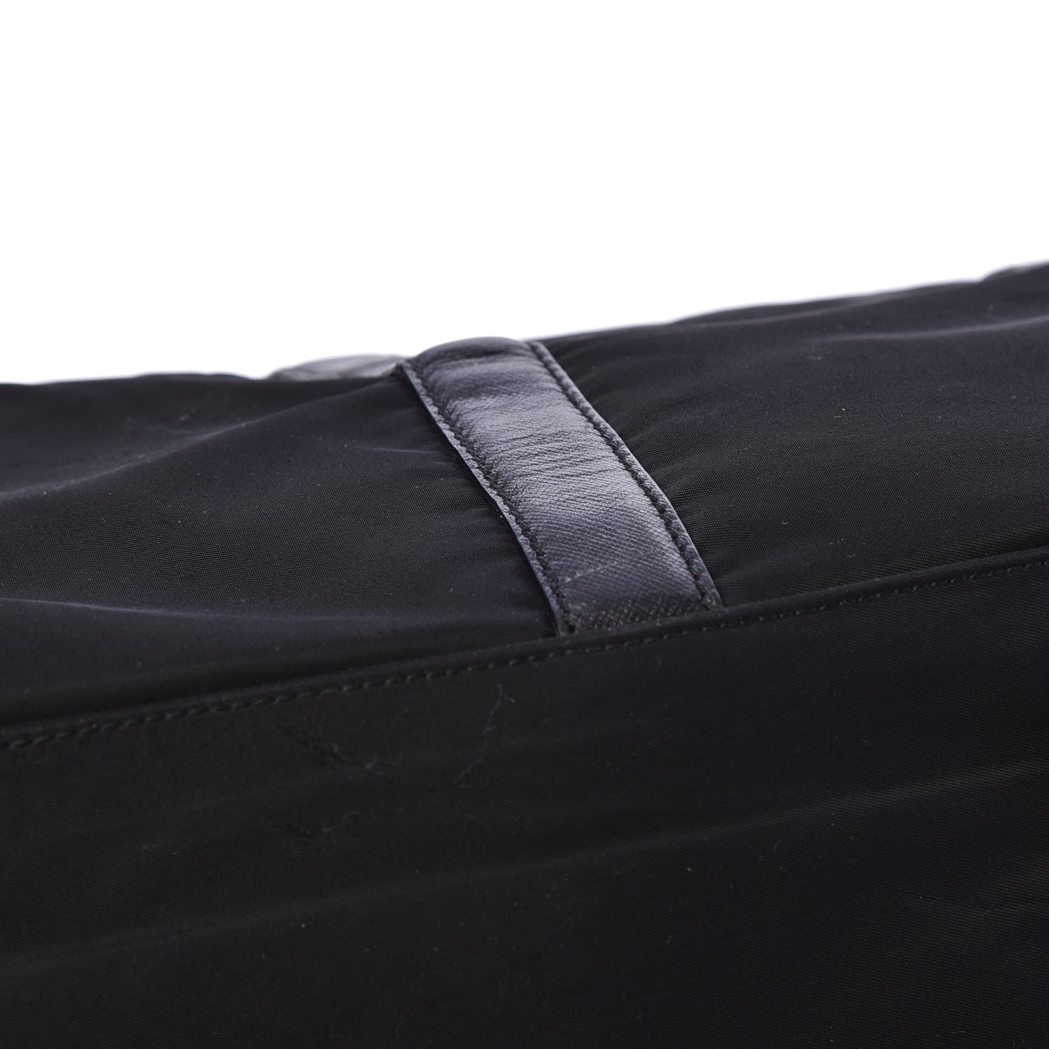 Prada Tessuto Nylon Saffiano Weekender Black 9 of 17
