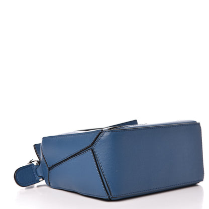 Loewe Calfskin Mini Puzzle Bag Blue 4 of 9