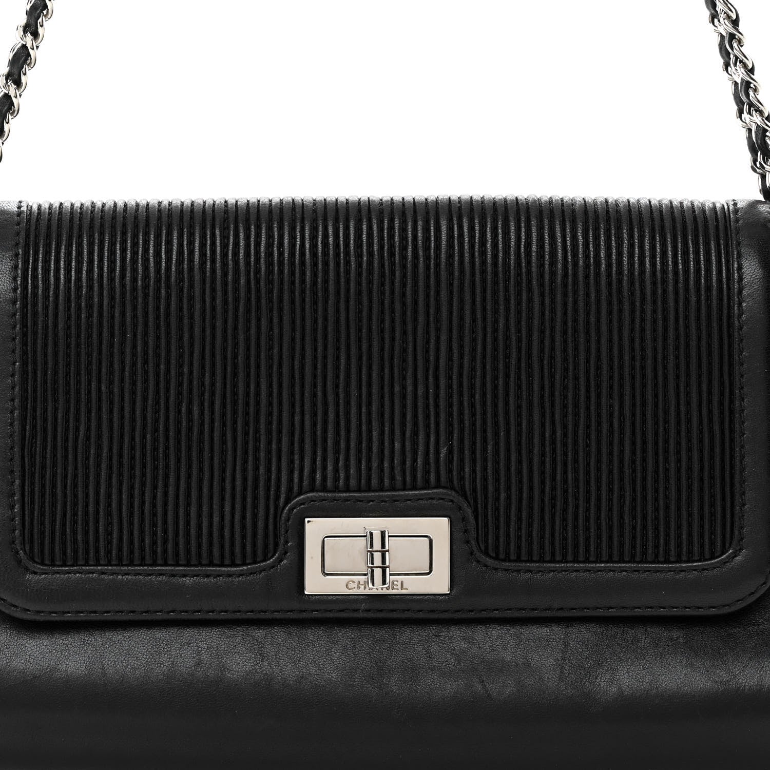 Chanel Lambskin Vertical Quilted Accordion Reissue Flap Black 8 of 10