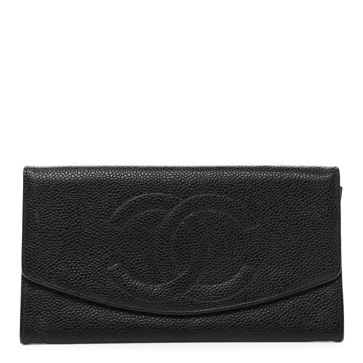 Chanel Caviar Timeless CC Yen Wallet Black 1 of 9