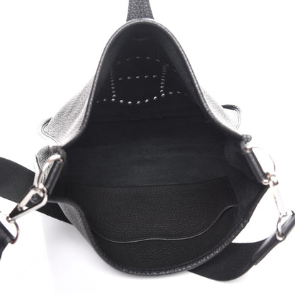 Hermes Taurillon Clemence Evelyne PM Black 5 of 7