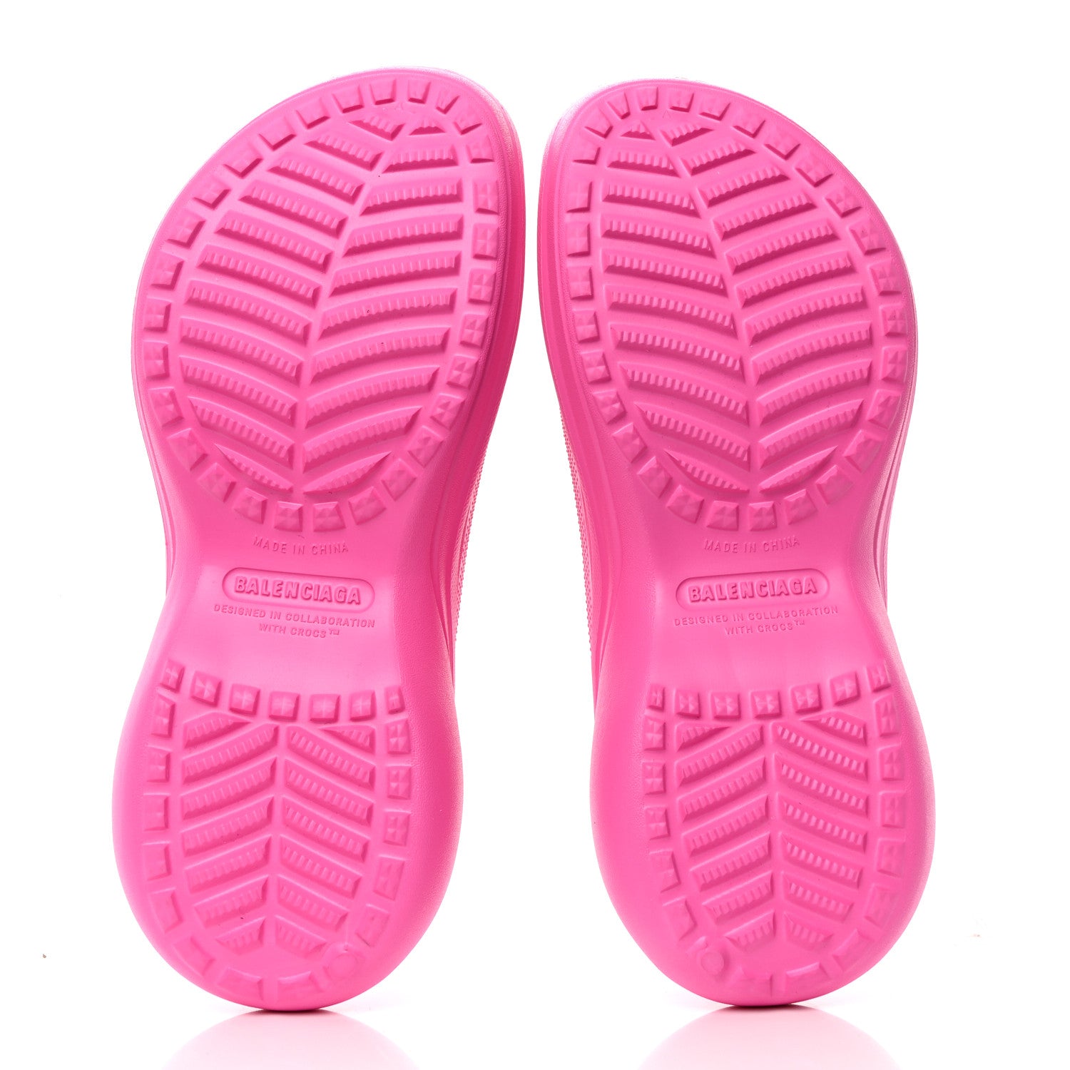 Balenciaga X CROCS Rubber Womens Pool Slides 38 Pink 5 of 10