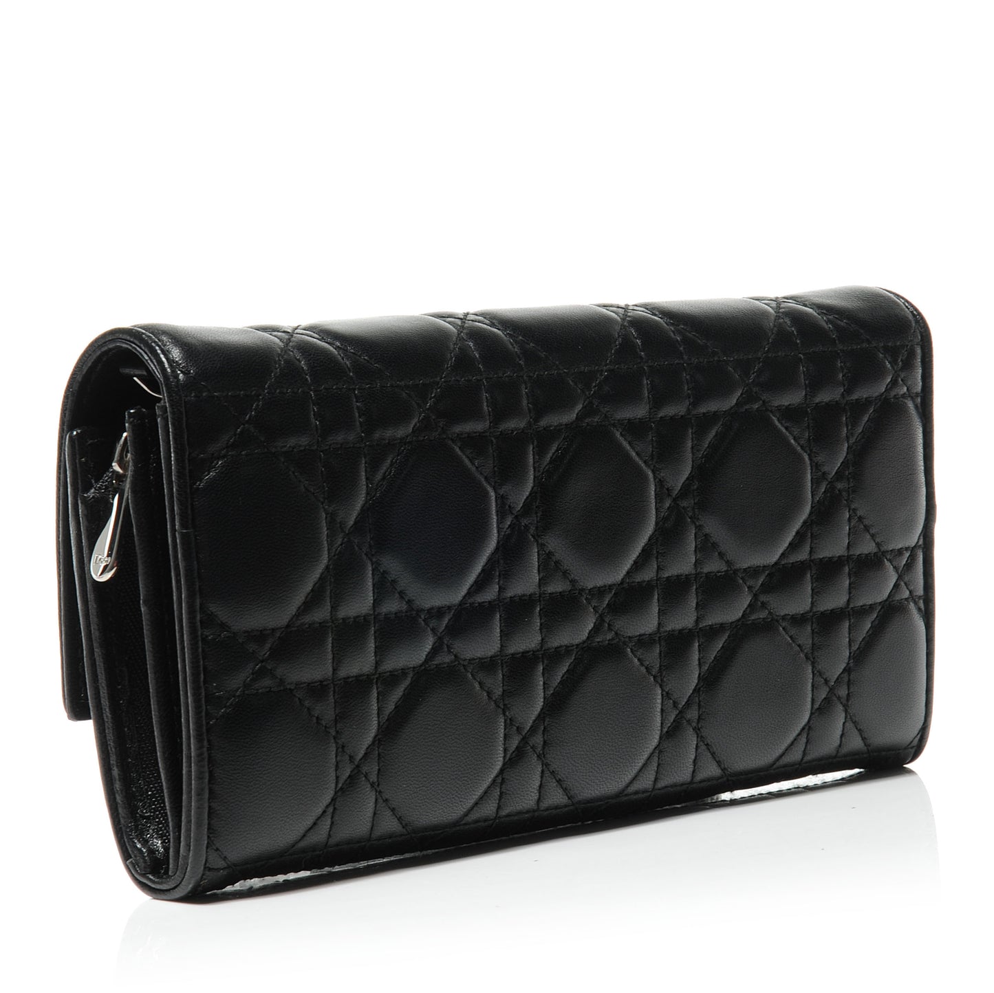 Lambskin Cannage Evening Clutch Black