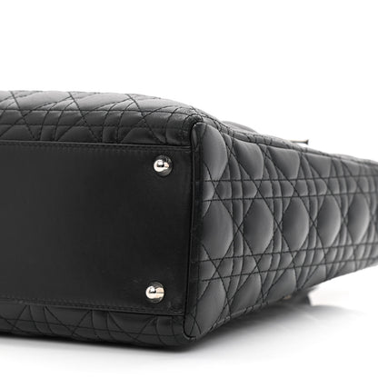 Christian Dior Lambskin Cannage Large Lady Dior Black 11 of 15