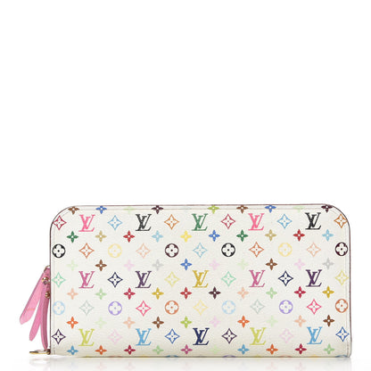 Louis Vuitton Monogram Multicolor Insolite Wallet White Litchi 1 of 8
