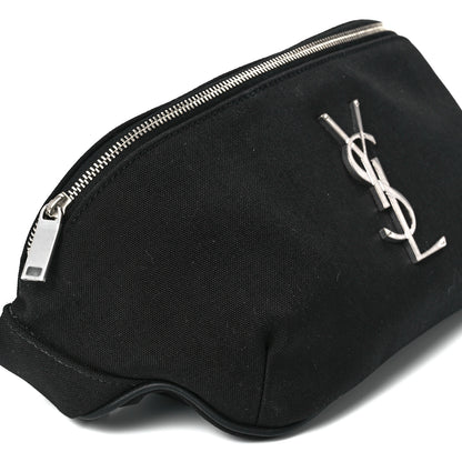 Saint Laurent Canvas Monogram Belt Bag Black 11 of 12
