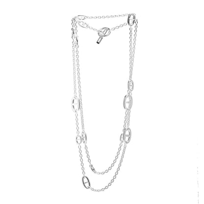 Hermes Sterling Silver Farandole Necklace 120 3 of 6