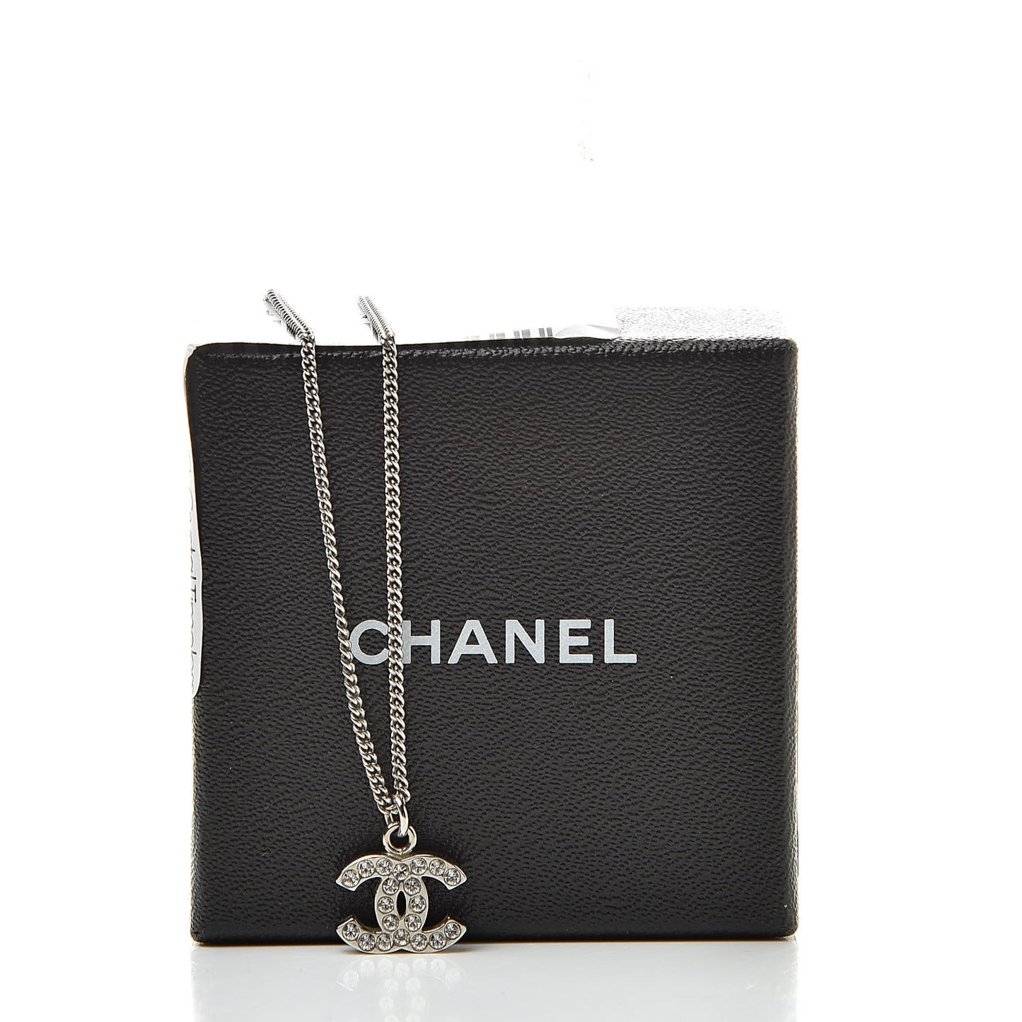 Crystal Timeless CC Necklace Silver