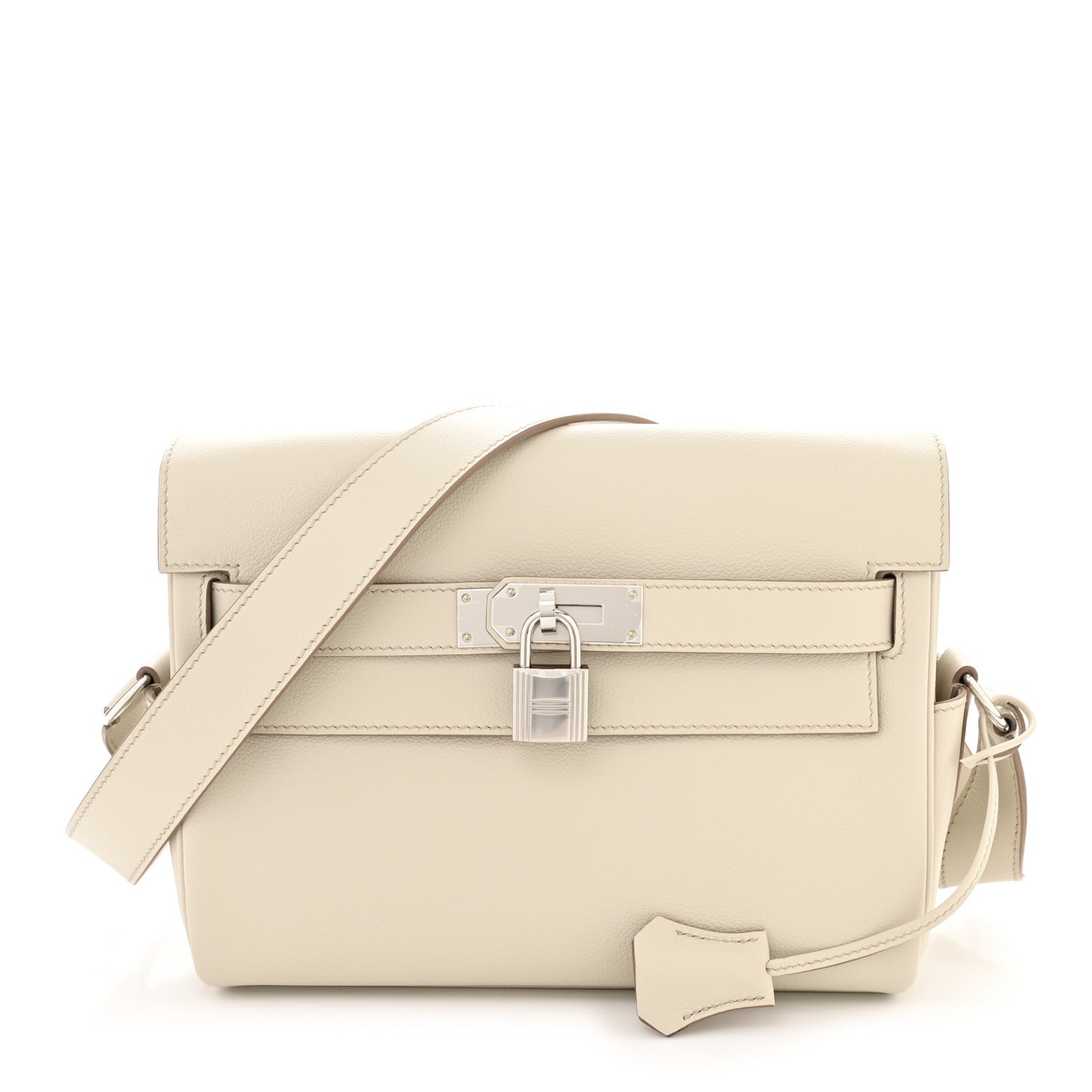 Hermes Evercolor Kelly Messenger PM Craie 1 of 11