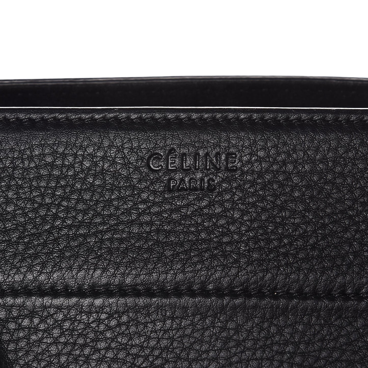 Grained Calfskin Medium Phantom Luggage Black