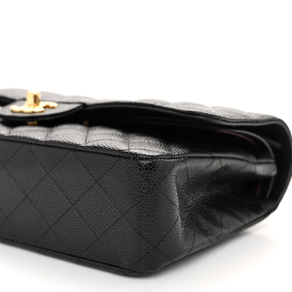 Chanel Caviar Quilted Medium Double Flap Black 10 of 11