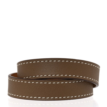 Hermes Swift Kelly Double Tour Bracelet T1 Etoupe 3 of 6