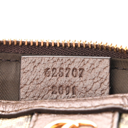 Gucci GG Supreme Monogram Web Ophidia Dome Key Pouch Beige New Acero 7 of 9