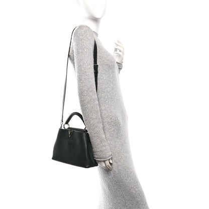 Louis Vuitton Taurillon Capucines BB Black Fuchsia 2 of 11