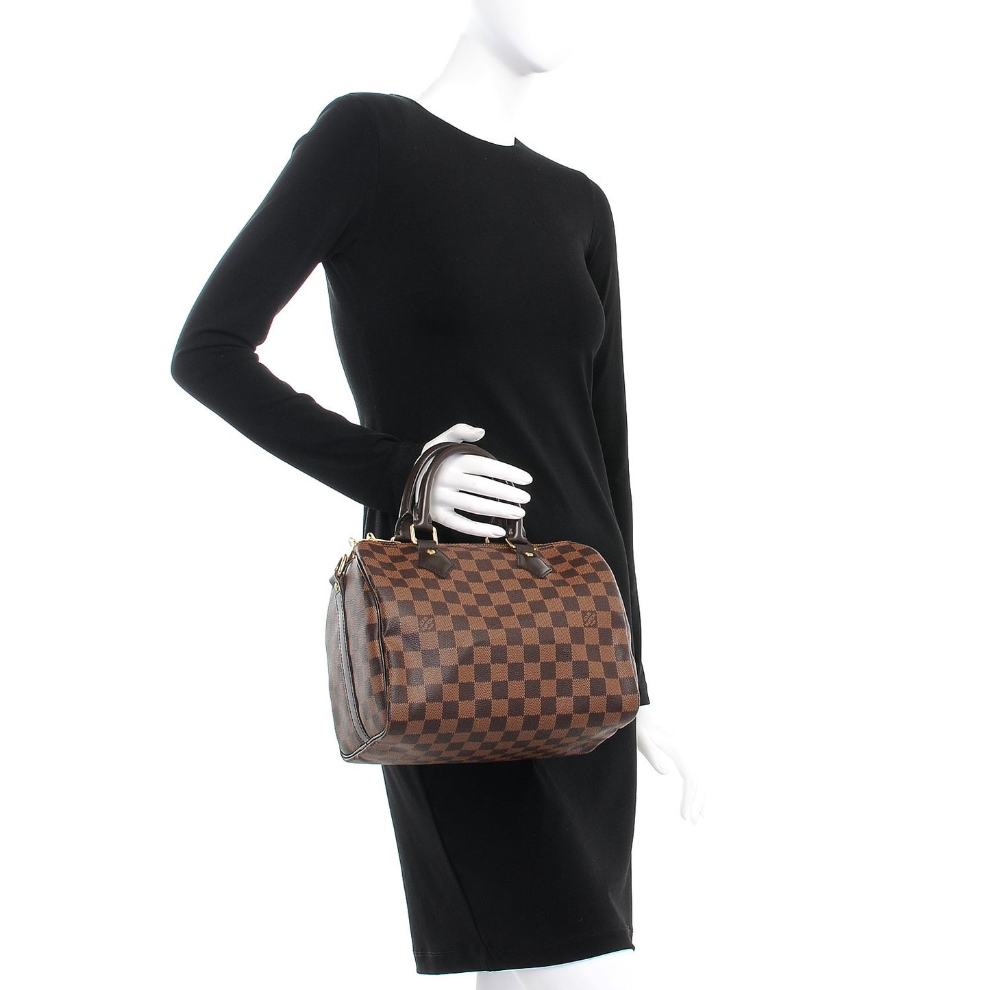 Damier Ebene Speedy Bandouliere 25