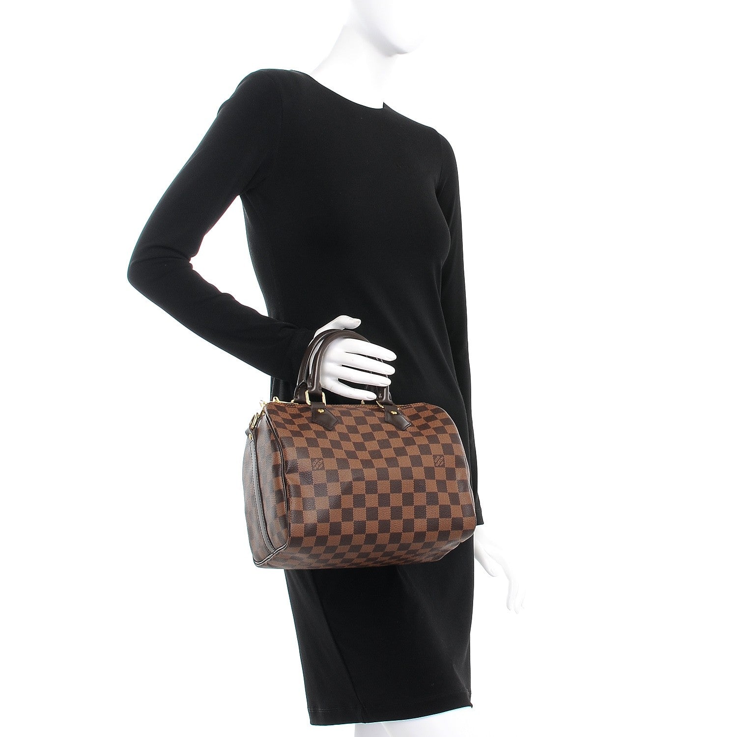 Louis Vuitton Damier Ebene Speedy Bandouliere 25 3 of 9