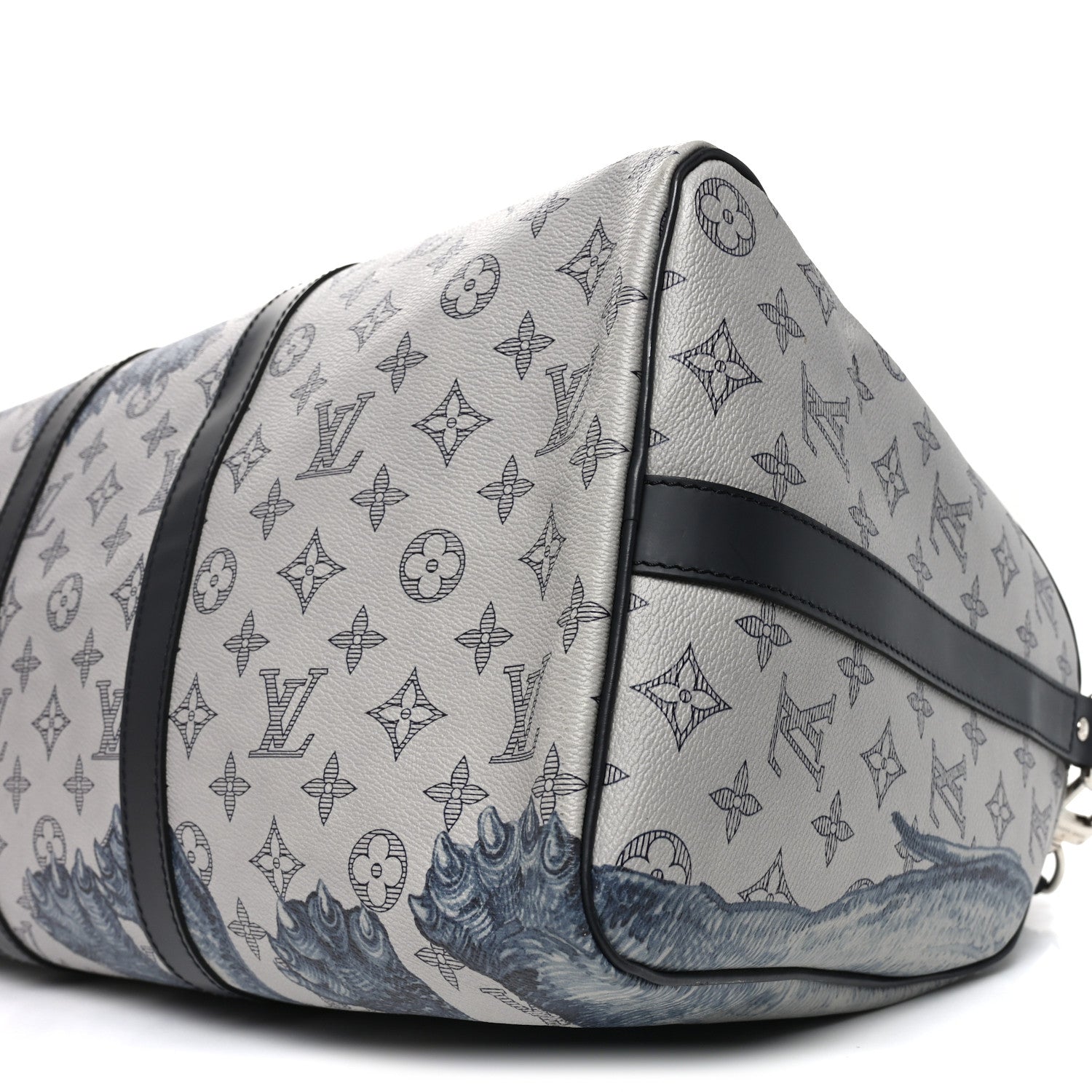 Louis Vuitton Savane Monogram Elephant Chapman Keepall Bandouliere 45 Dune 8 of 8