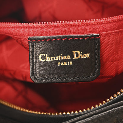 Christian Dior Lambskin Cannage Medium Lady Dior Black 6 of 10
