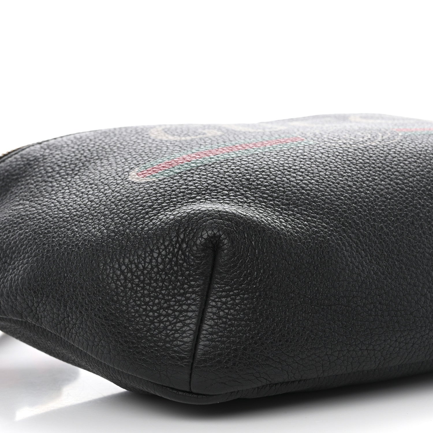 Gucci Grained Calfskin Logo Belt Bag Black 9 of 10